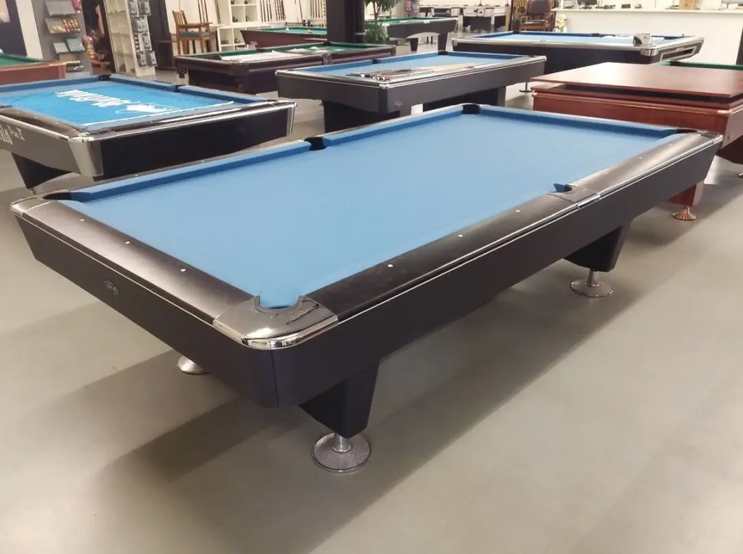 Buffalo Dominator Pooltafel 8ft - Zwart - Blauw laken