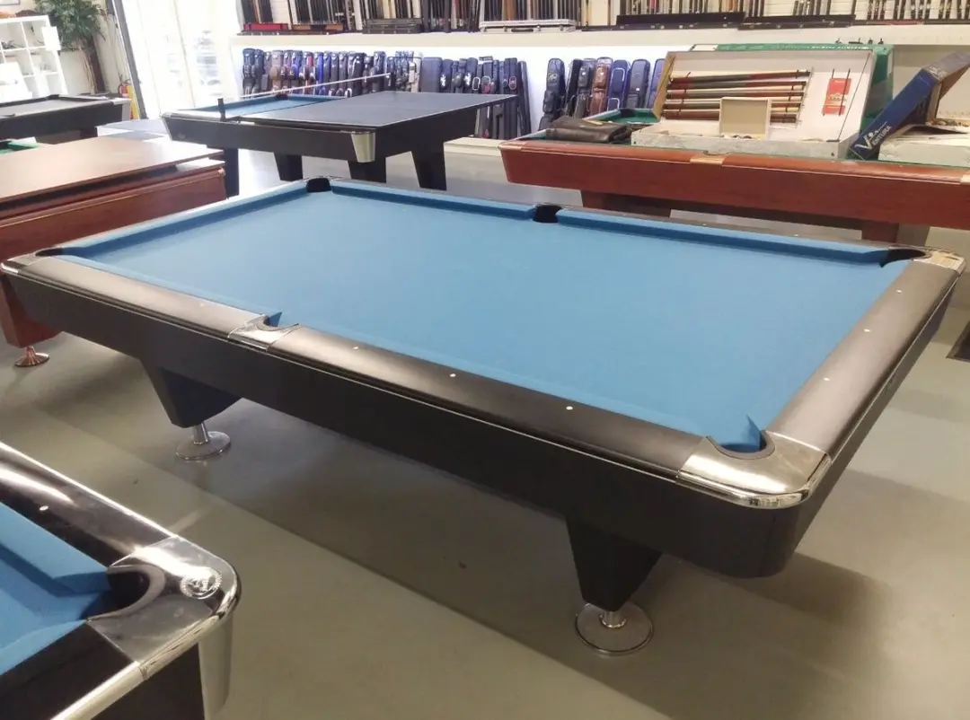 Buffalo Dominator Pooltafel 8ft - Zwart - Blauw laken