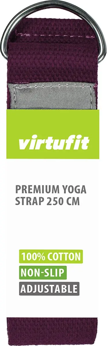 VirtuFit Premium Yoga Riem - 250cm Paars