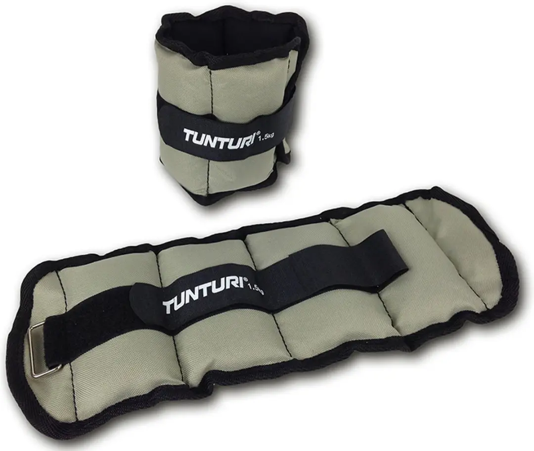 Tunturi Enkel- en Polsgewichten 2x1,5kg - Grijs/Zwart
