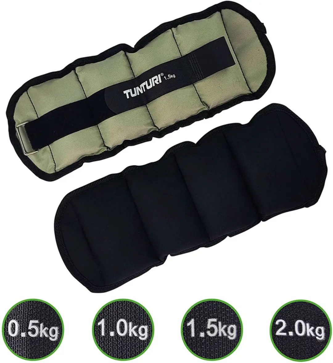 Tunturi Enkel- en Polsgewichten 2x1,5kg