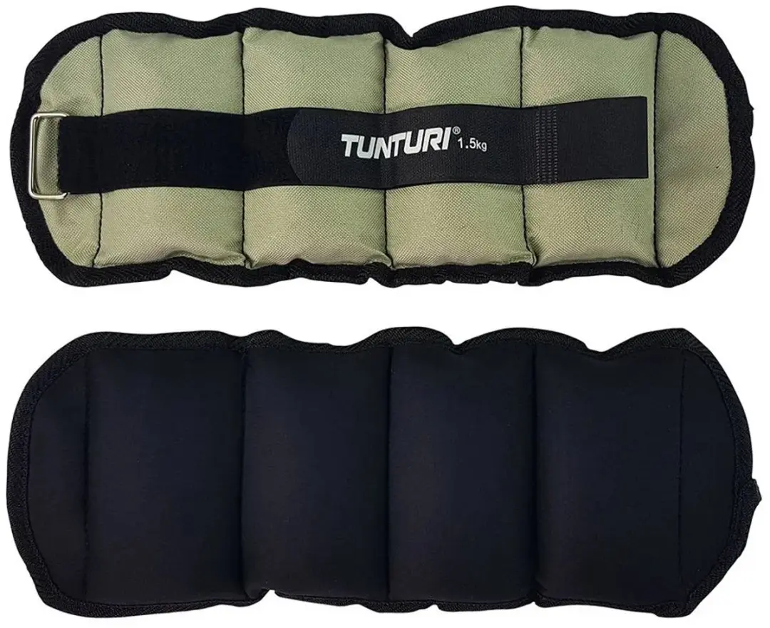Tunturi Enkel- en Polsgewichten 2x1,5kg - Grijs/Zwart