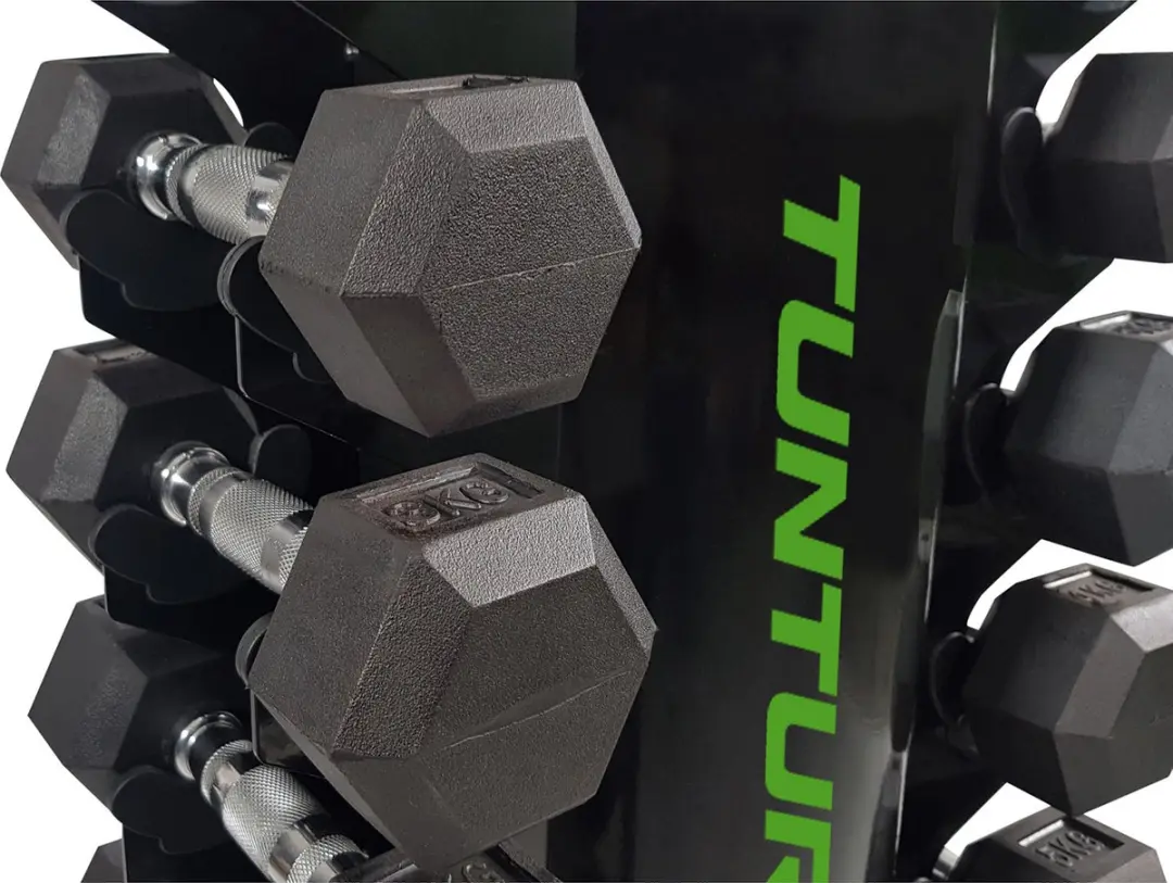 Tunturi Dumbbell Toren - Halterrek Zwart/Zilver