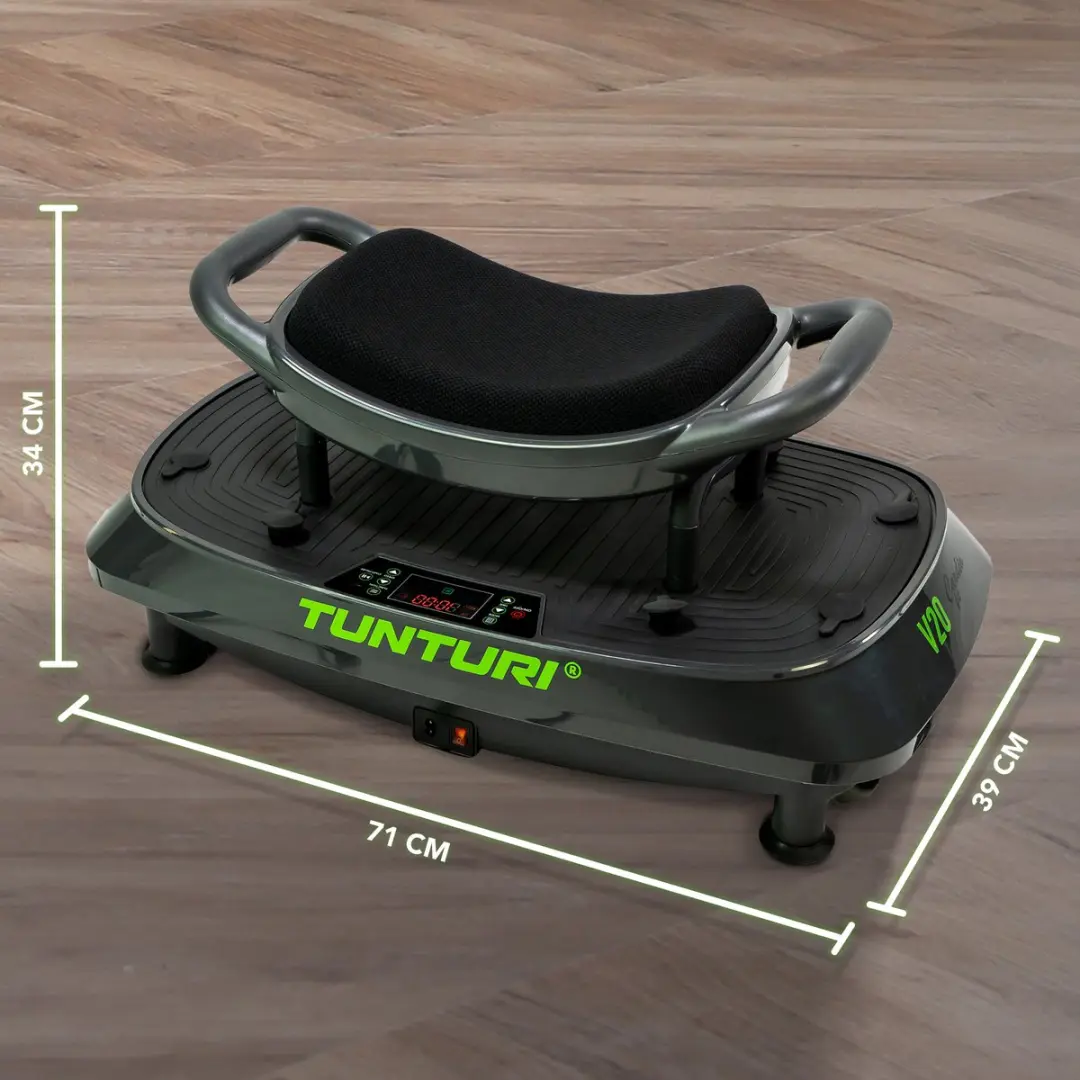 Tunturi Cardio Fit V20 Trilplaat - 30 Snelheden - 5 Programma's - Zwart/ Groen