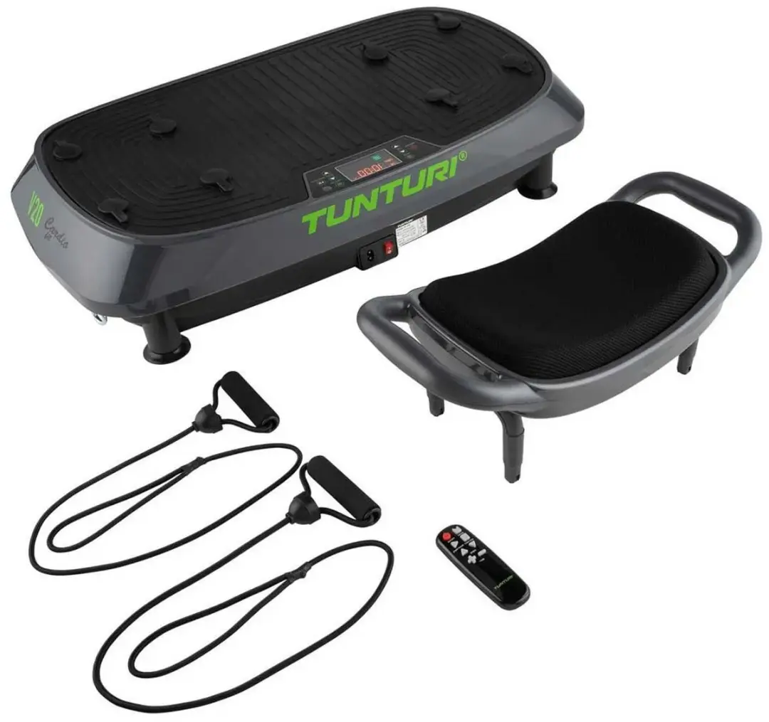 Tunturi Cardio Fit V20 Trilplaat - 30 Snelheden - 5 Programma's - Zwart/ Groen