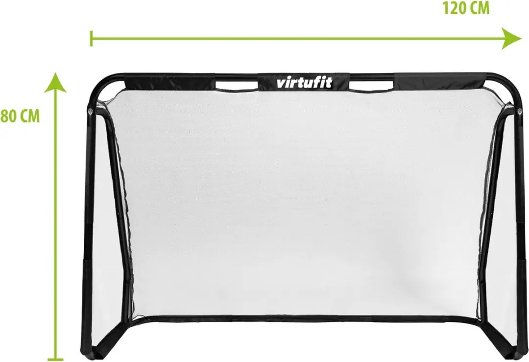 Virtufit Voetbaldoel Pro 120x80cm - Zwart