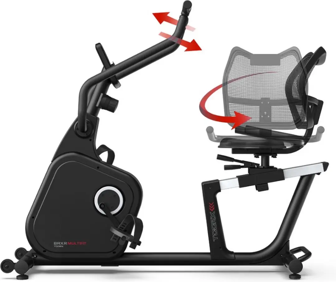 Toorx BRX-RMULTIFIT Ligfiets - Revalidatie Hometrainer - 16 Niveaus - 21 Programma's