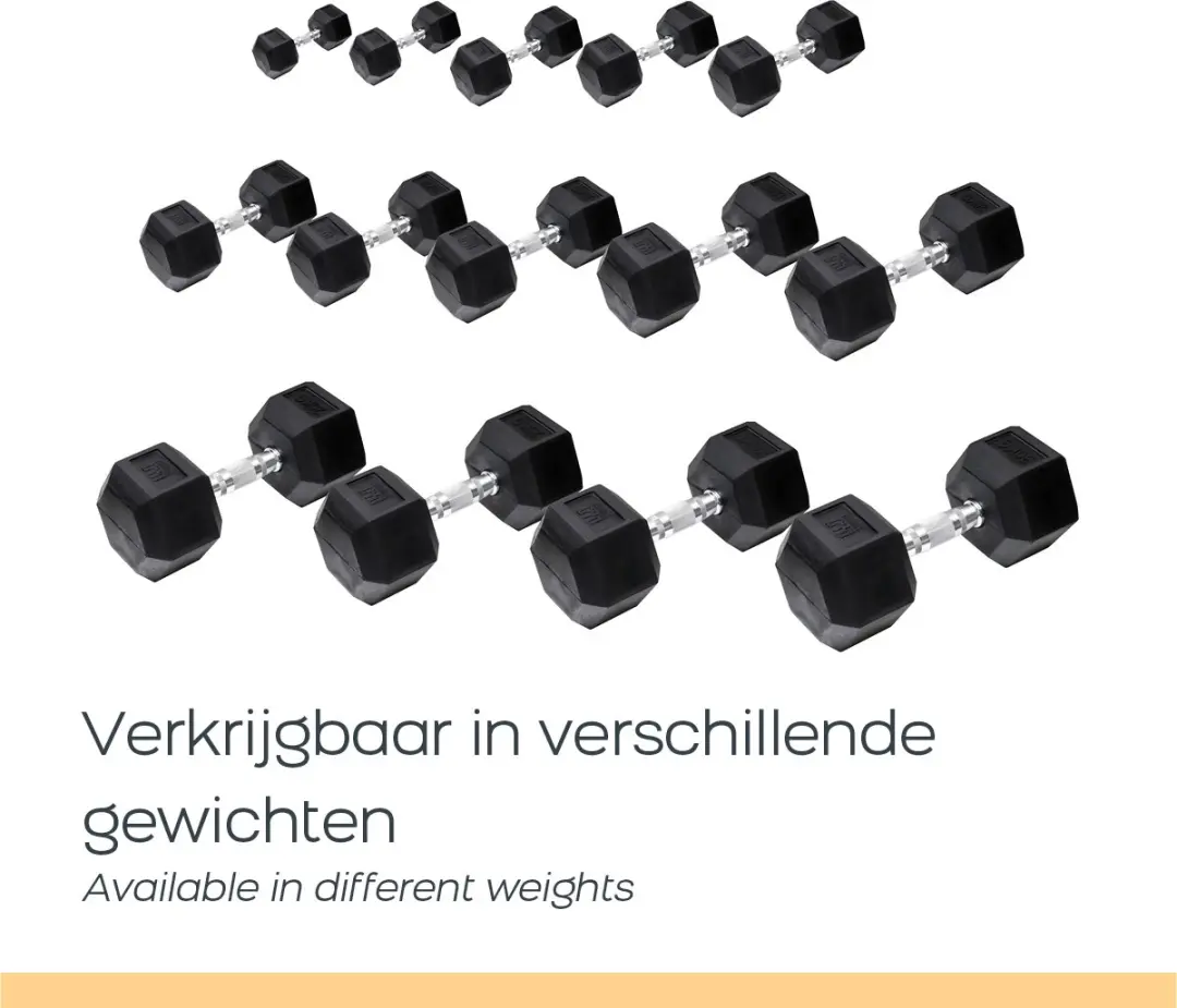Orange Gym Hex Dumbbell 4KG - Set van 2