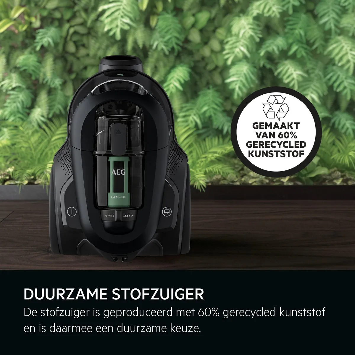 AEG AL61C2ECO Stofzuiger - Hepa 13 - 700W - 1.6L - Zwart/Grijs