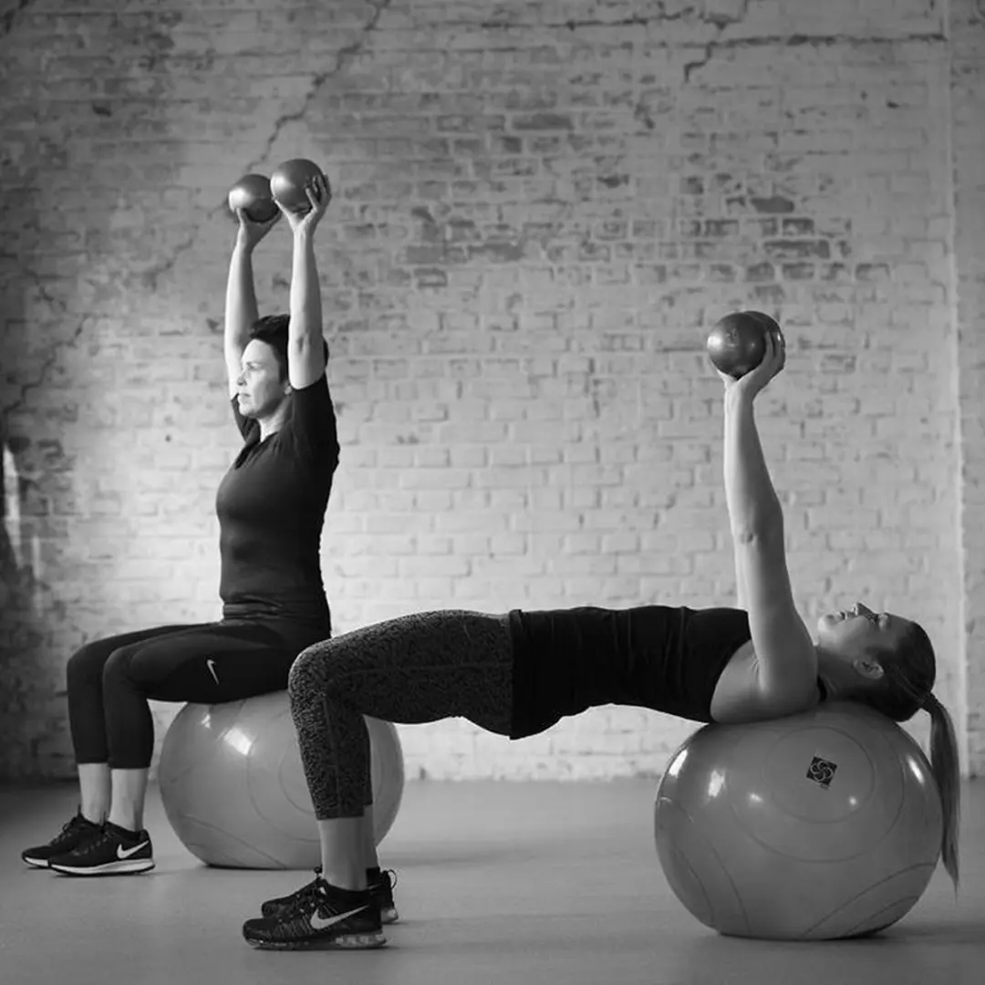 Bosu Toning Ball 2 kg - 12,7 cm - Blauw