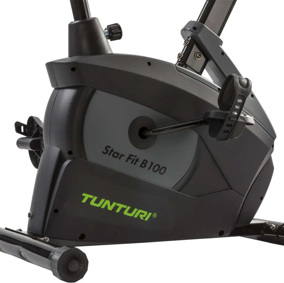 Tunturi Star Fit B100 Hometrainer - 16 Niveaus - 15 Programma's - Zwart/Groen/Grijs