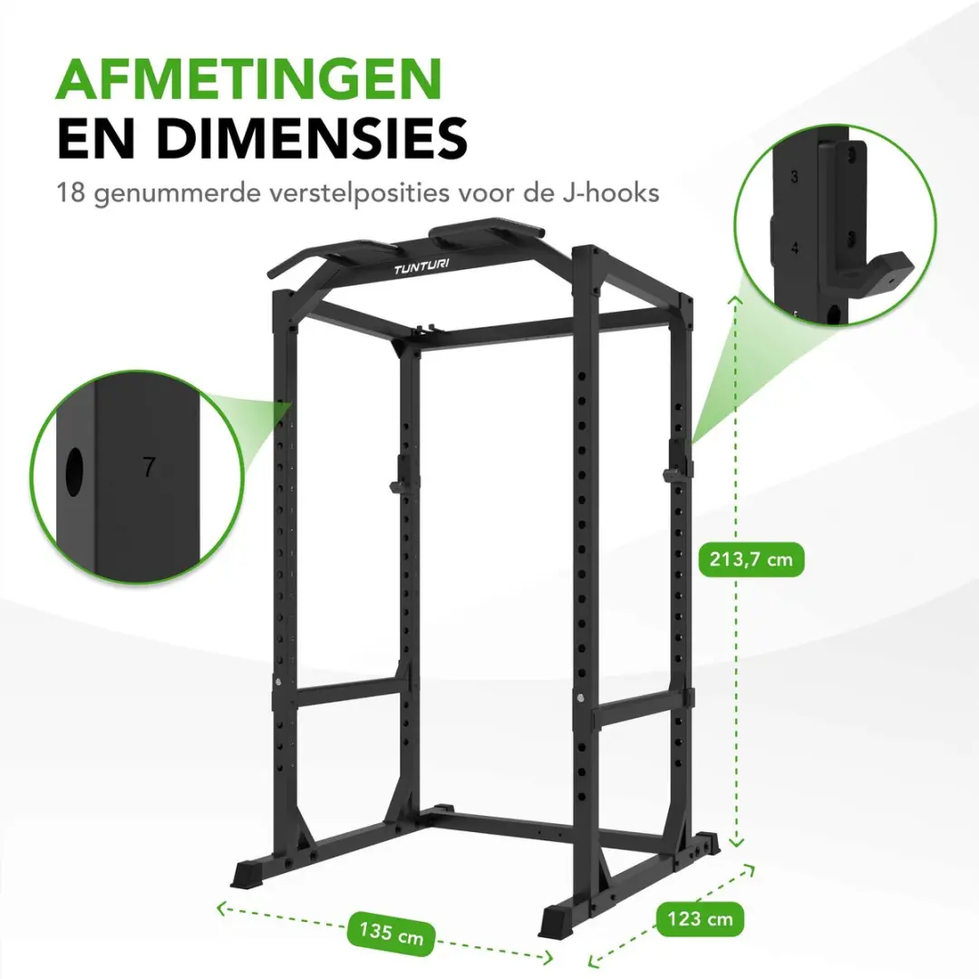 Tunturi PR60 Power Rack Krachtstation - 300 kg