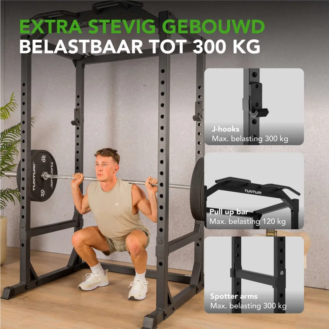 Tunturi PR60 Power Rack Krachtstation - 300 kg