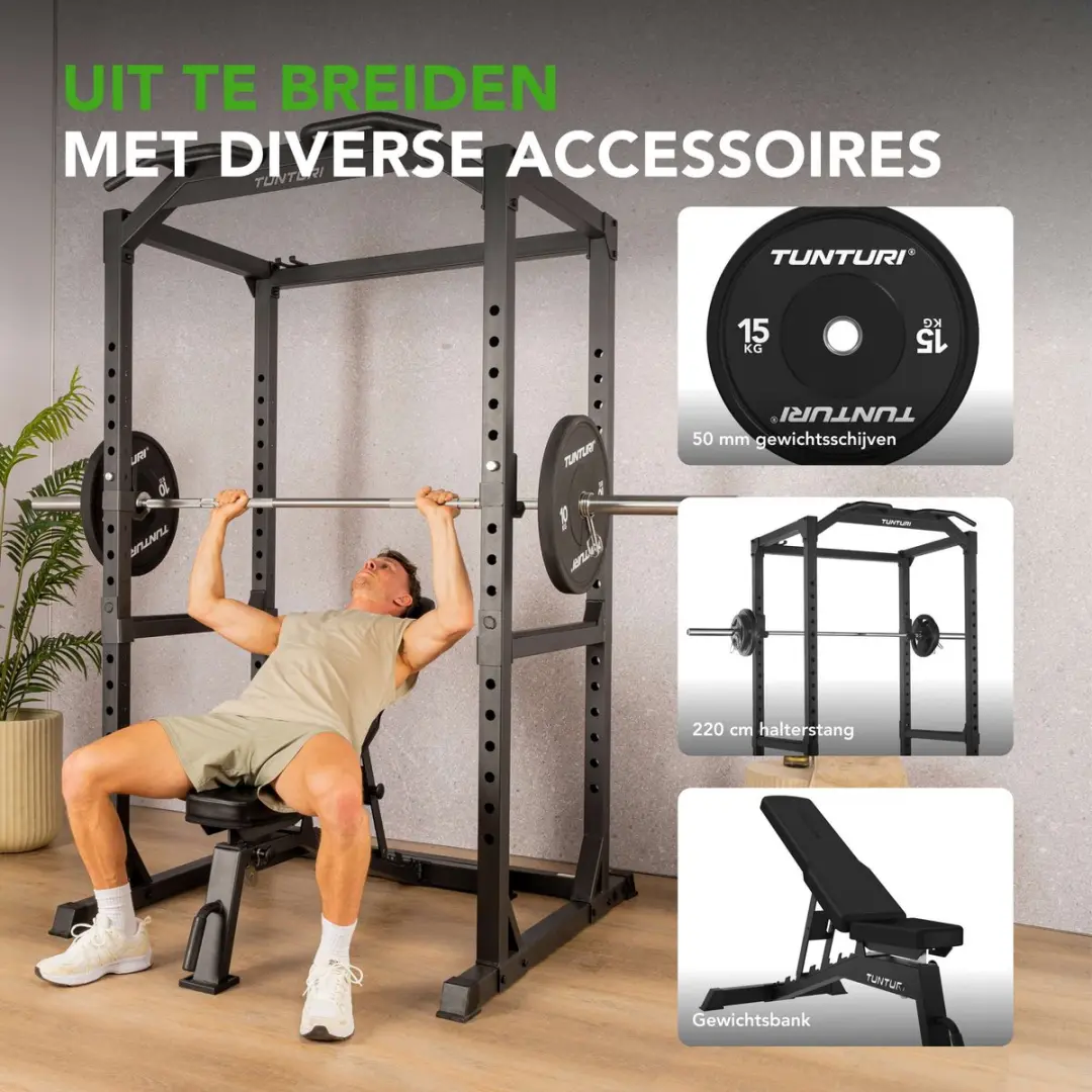 Tunturi PR60 Power Rack Krachtstation - 300 kg