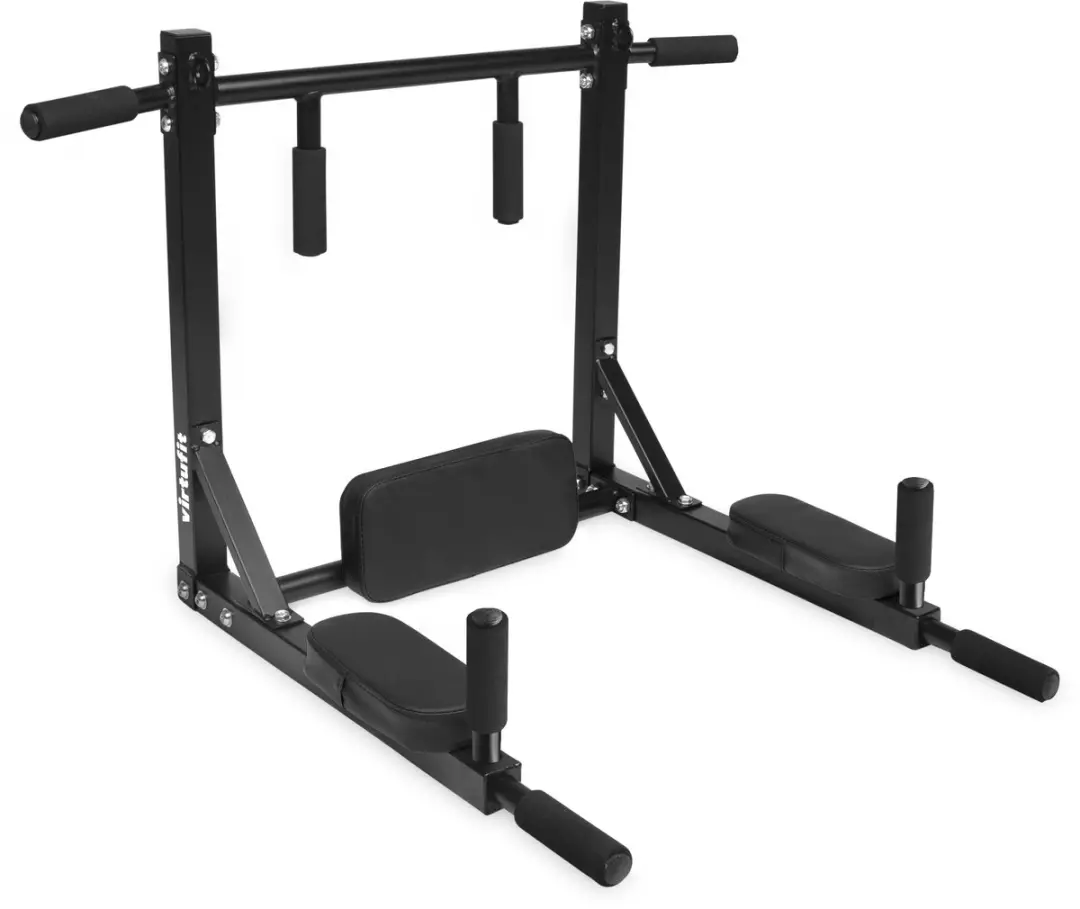 Virtufit Pull-up & Dip Rack Wandmontage - Zwart