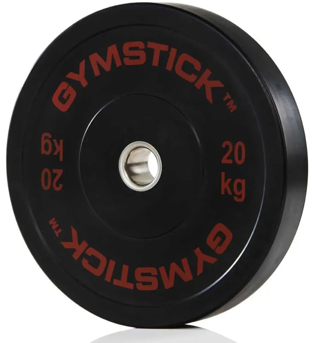 Gymstick 20kg Olympische Bumper Plate - Zwart