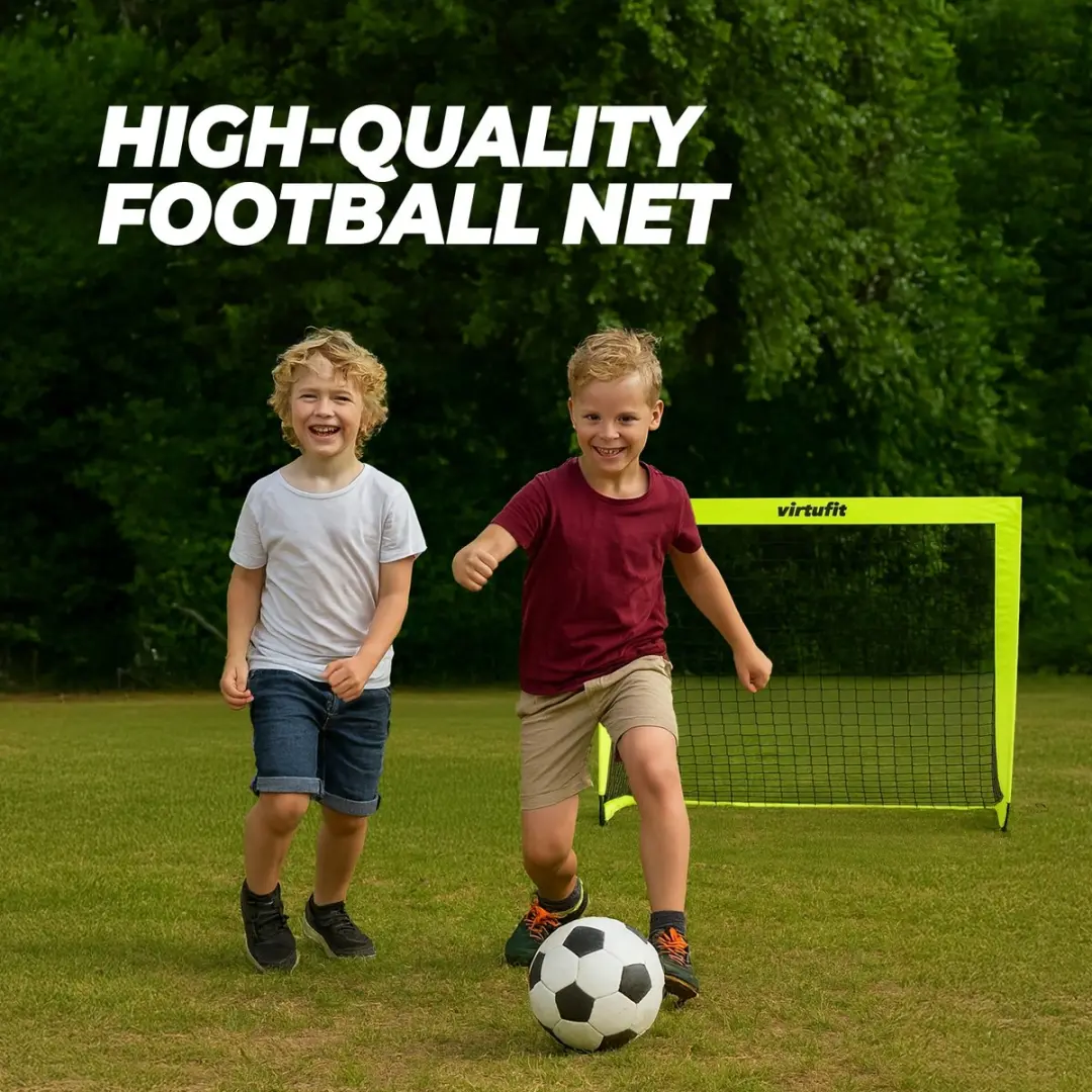 Virtufit Pop-Up Voetbaldoelen 120x90cm - 2 Stuks - Groen/Zwart