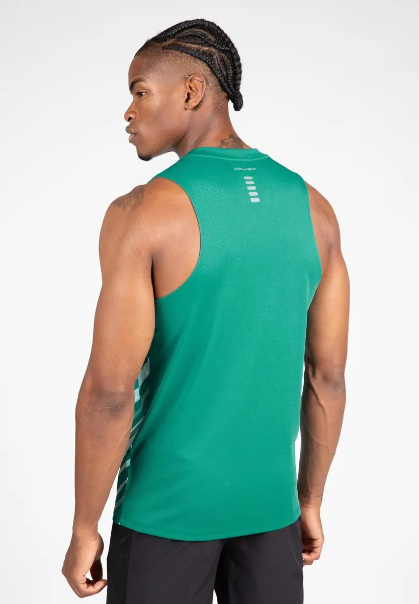 Gorilla Wear Easton Tank Top - Groen/Wit - 2XL
