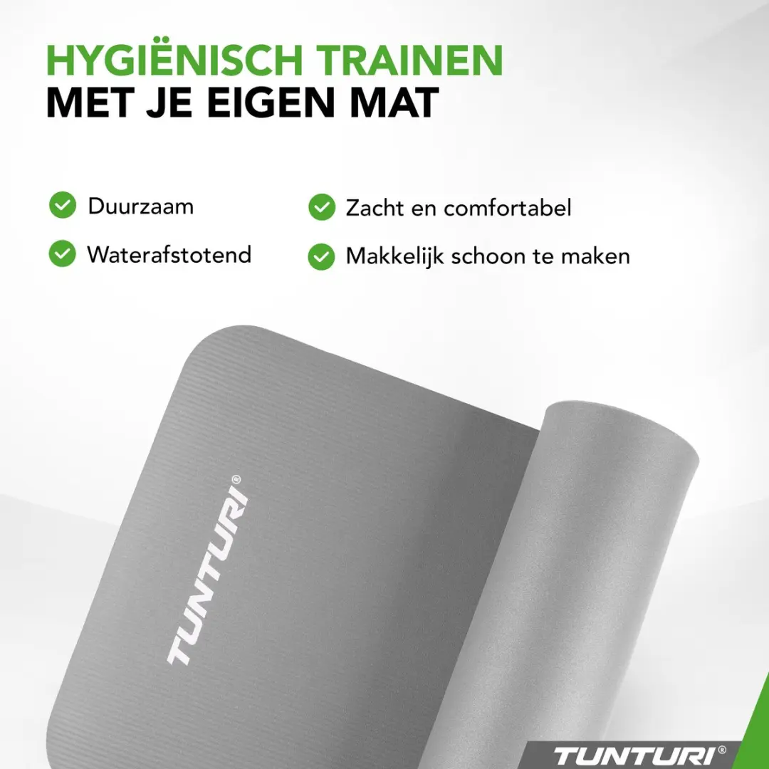 Tunturi NBR Yogamat 180x60x1.5cm - Grijs