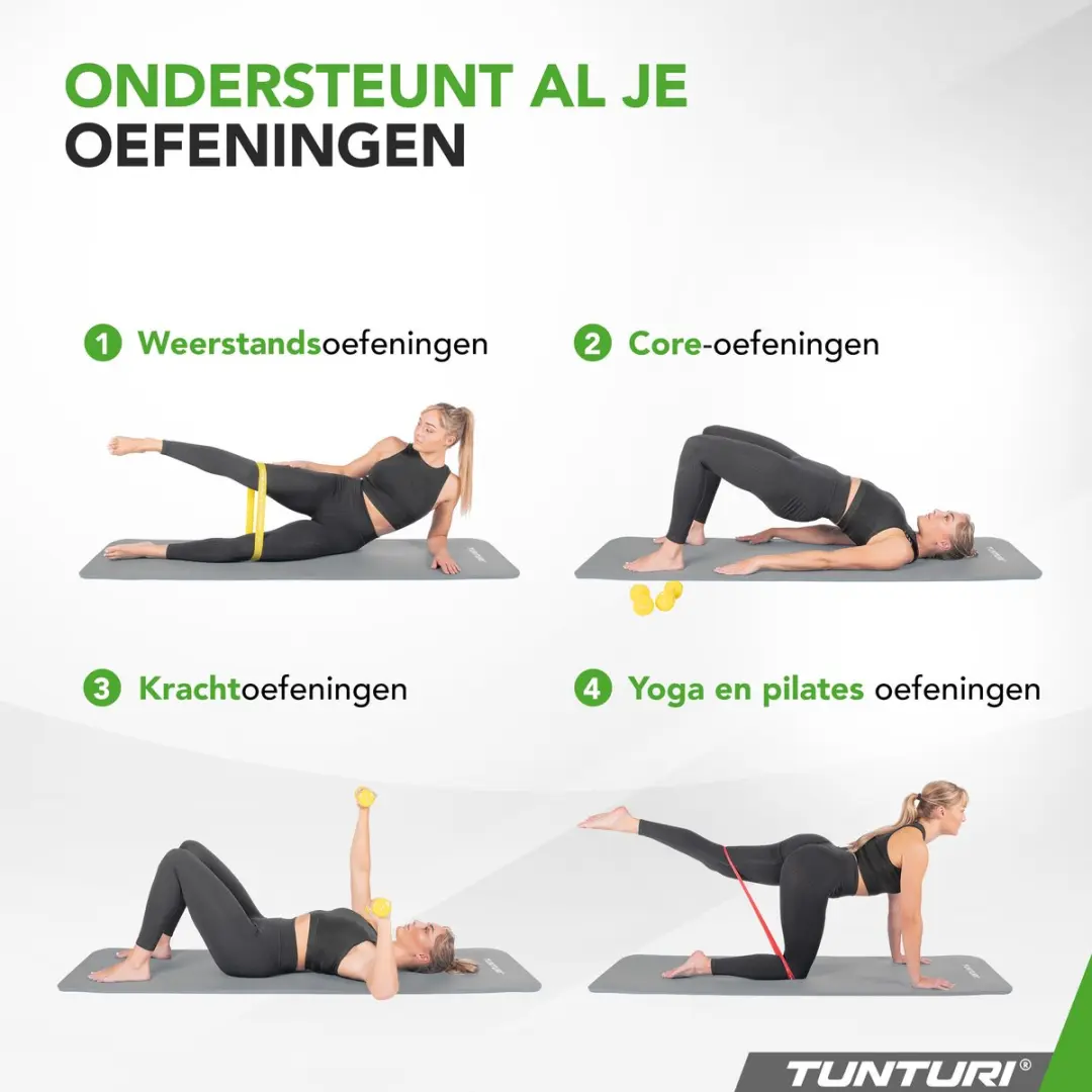 Tunturi NBR Yogamat 180x60x1.5cm - Grijs