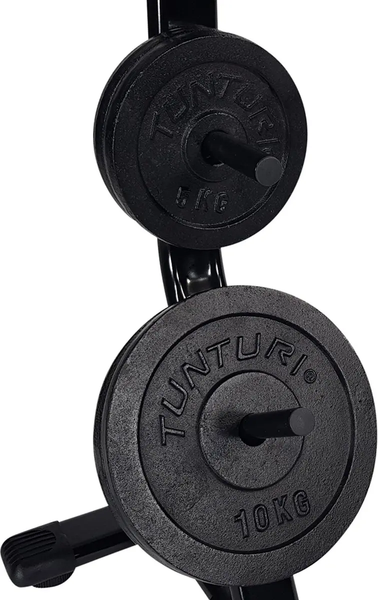 Tunturi Halterschijf Standaard 30mm - 42cm Zwart