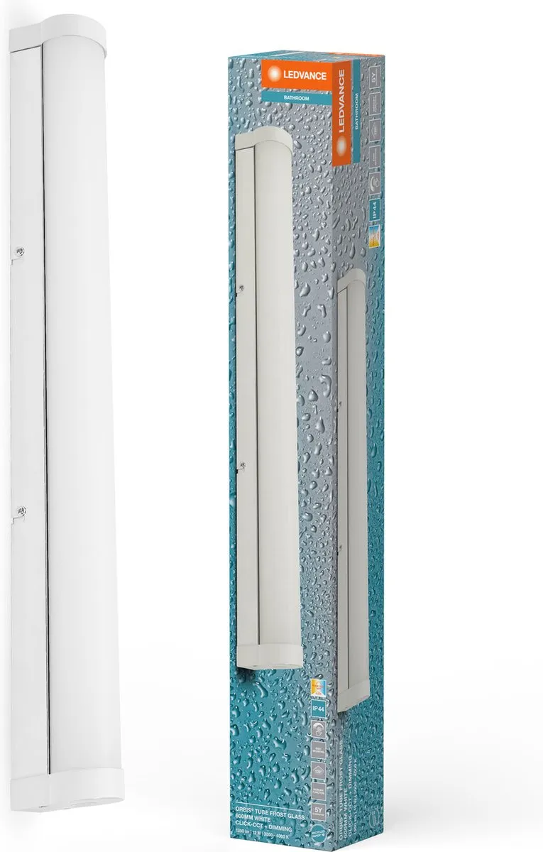 LEDVANCE ORBIS Tube Frost Glass 60cm Wandlamp - 12W 1200lm - Wit