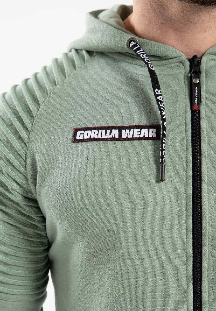 Gorilla Wear Georgia Zipped Hoodie M - Groen