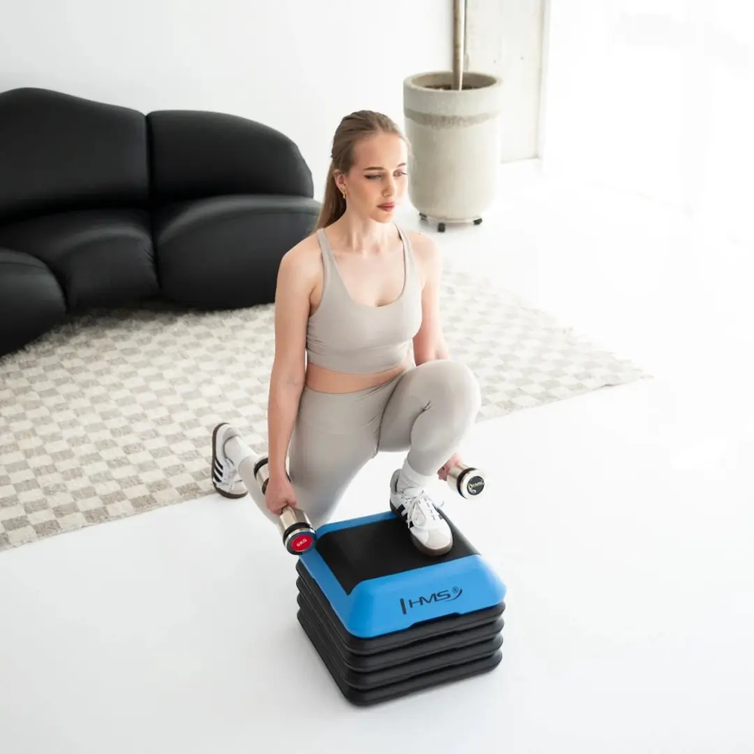 HMS Mini Aerobic Step - Zwart/Blauw