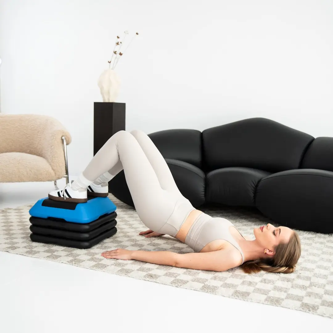 HMS Mini Aerobic Step - Zwart/Blauw