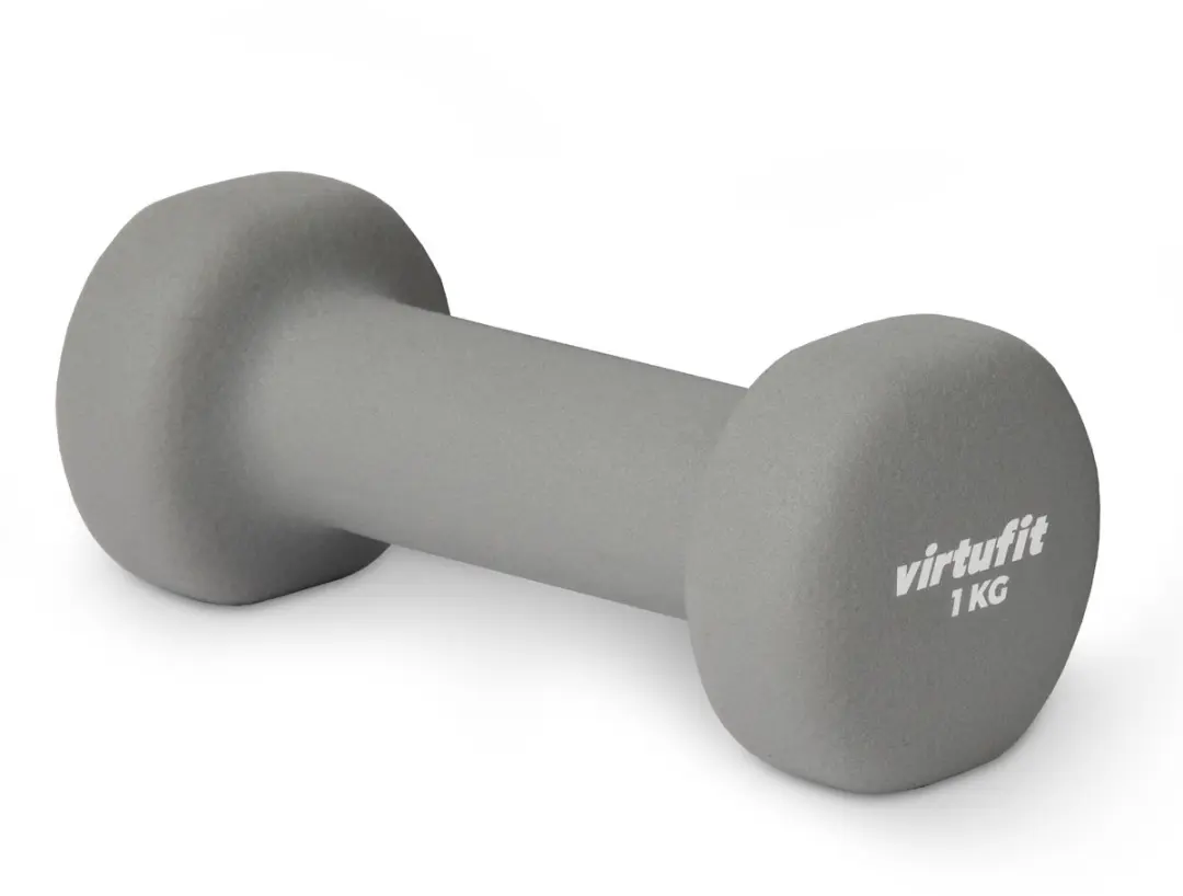 VirtuFit Vinyl Dumbbellset 0,5/1/1,5kg - 6kg - Grijs