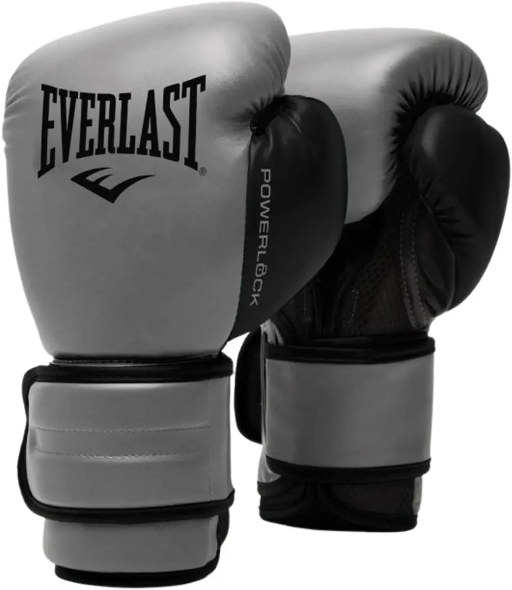 Everlast Powerlock 2R Bokshandschoenen 10 - Grijs/Zwart