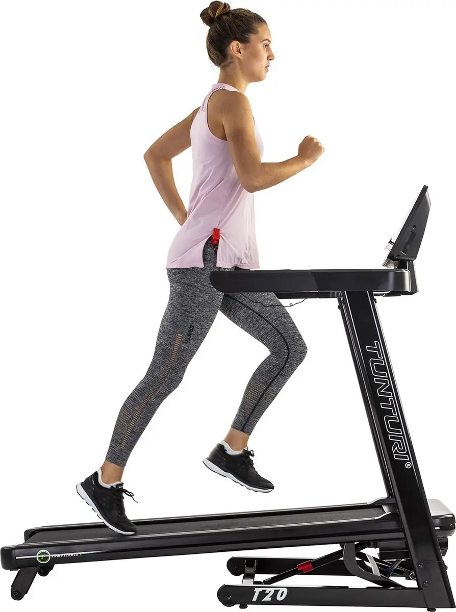 Tunturi Signature T20 Loopband - 16 km/u - 47 Programma's - Zwart/Groen