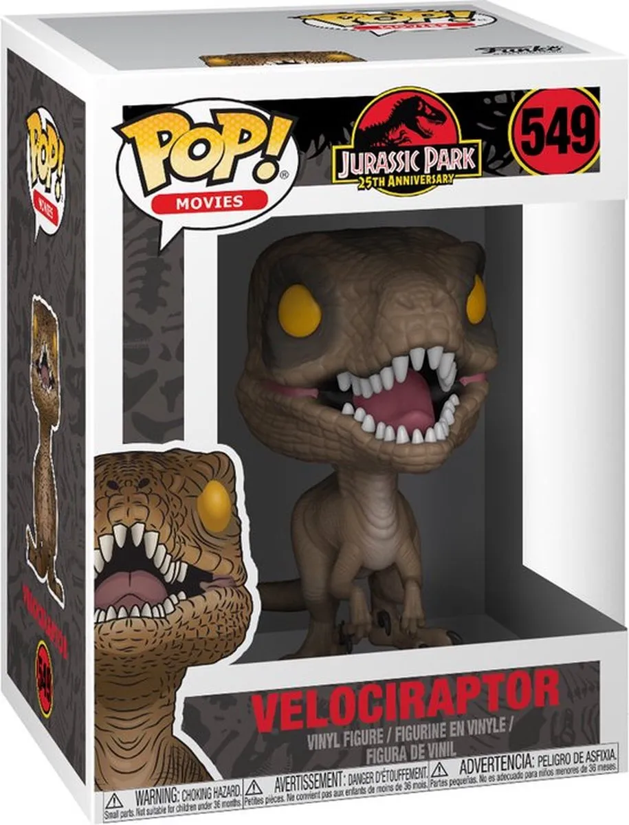 Funko Pop! Jurassic Park Velociraptor - 889698267359 - Verzamelfiguur - Multi