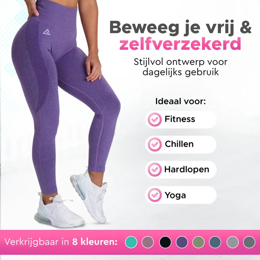Mewave Sportlegging - Paars - Maat S