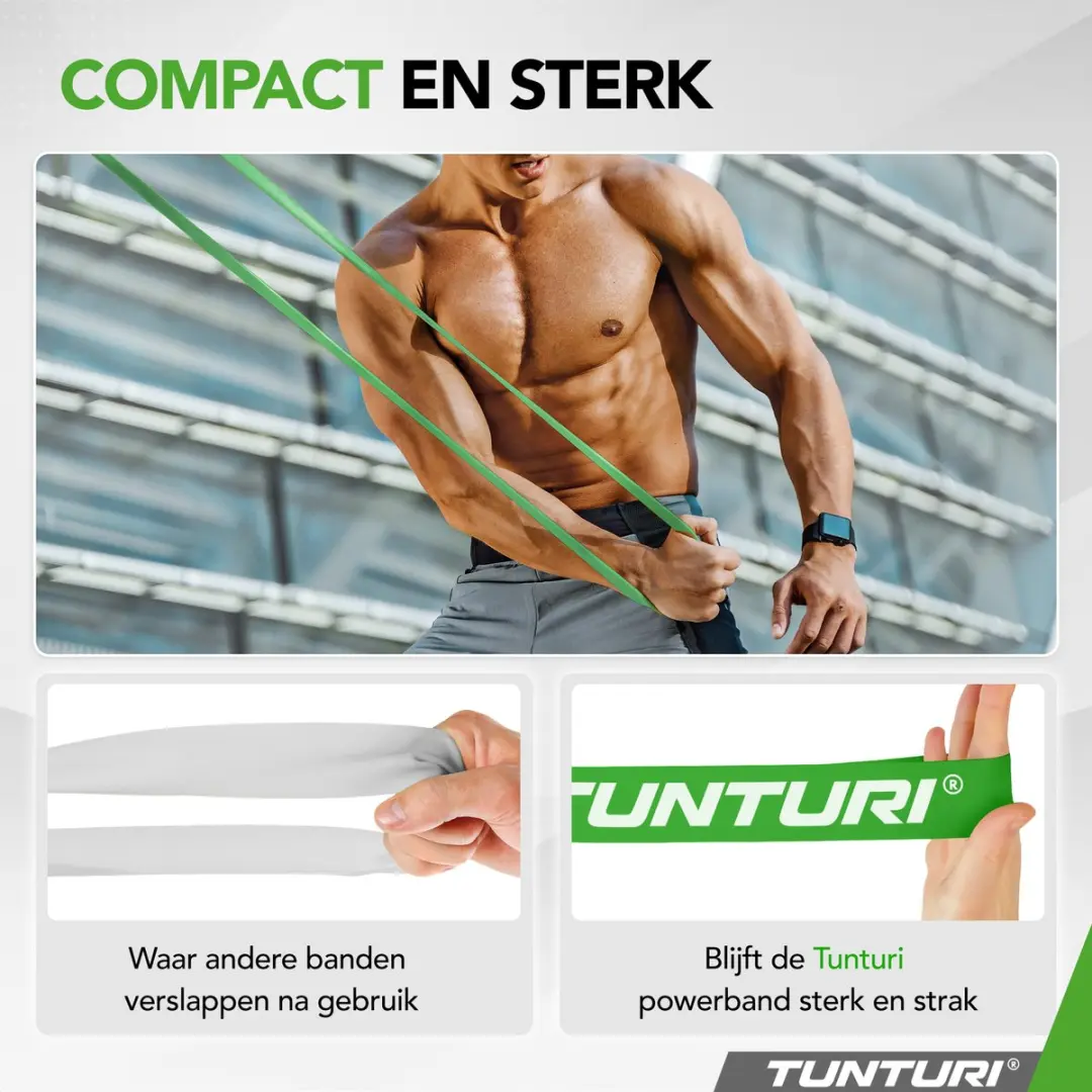 Tunturi Power Band Weerstandsband 2-15kg - 104cm - Oranje