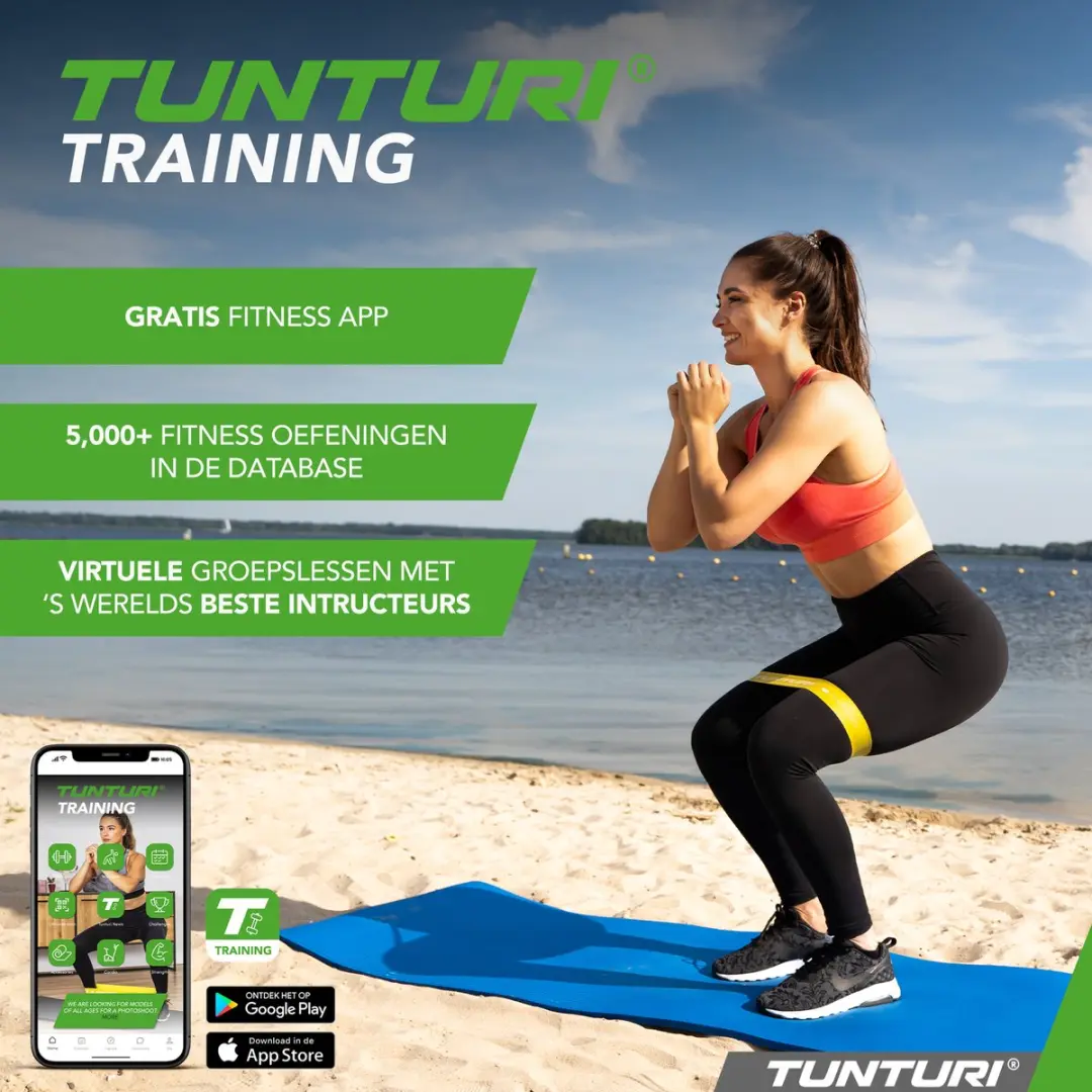 Tunturi Power Band Weerstandsband 2-15kg - 104cm - Oranje