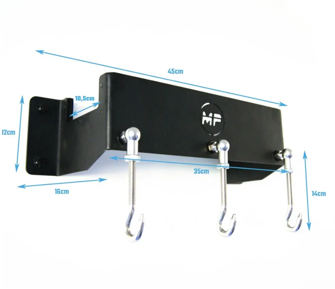 Muscle Power Kabel Accessoires Wand Opbergsysteem 45cm - Zwart