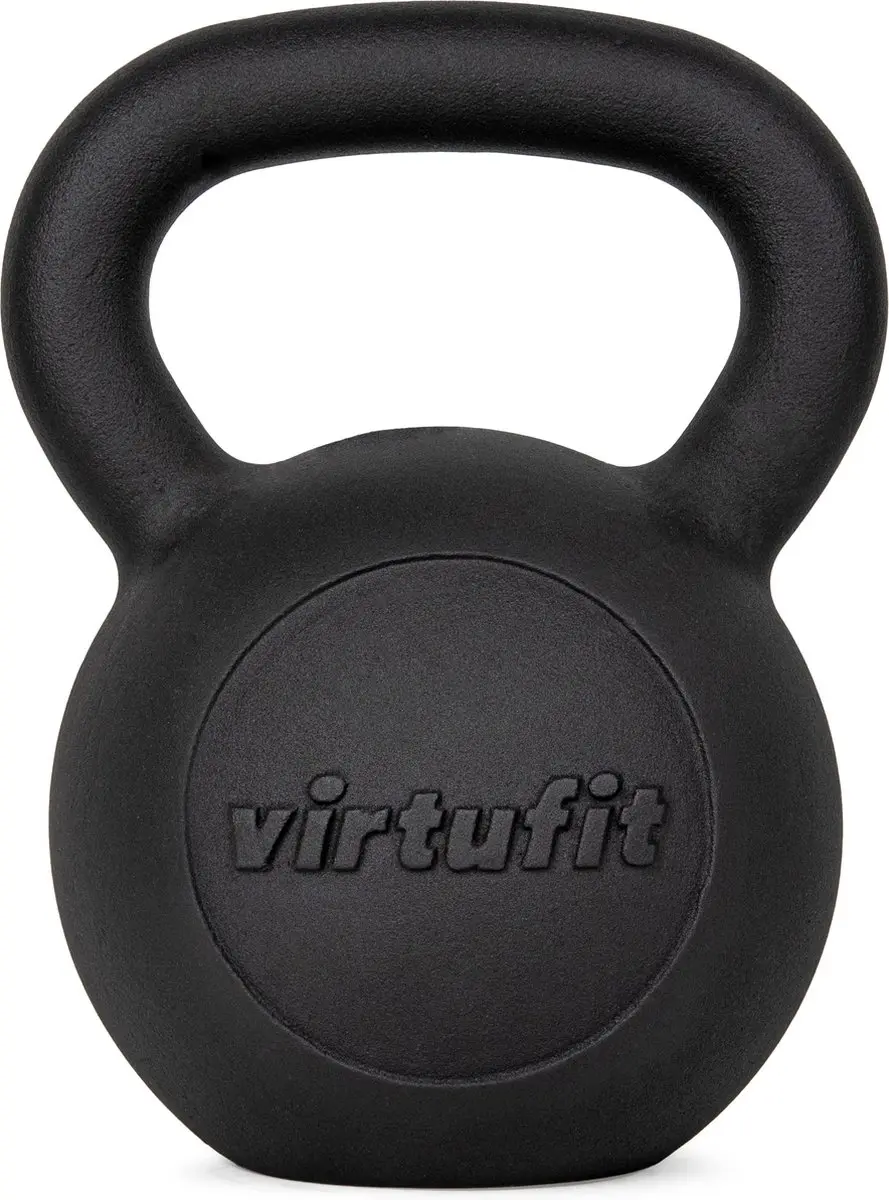 VirtuFit Kettlebell Pro 36kg - Gietijzer Zwart