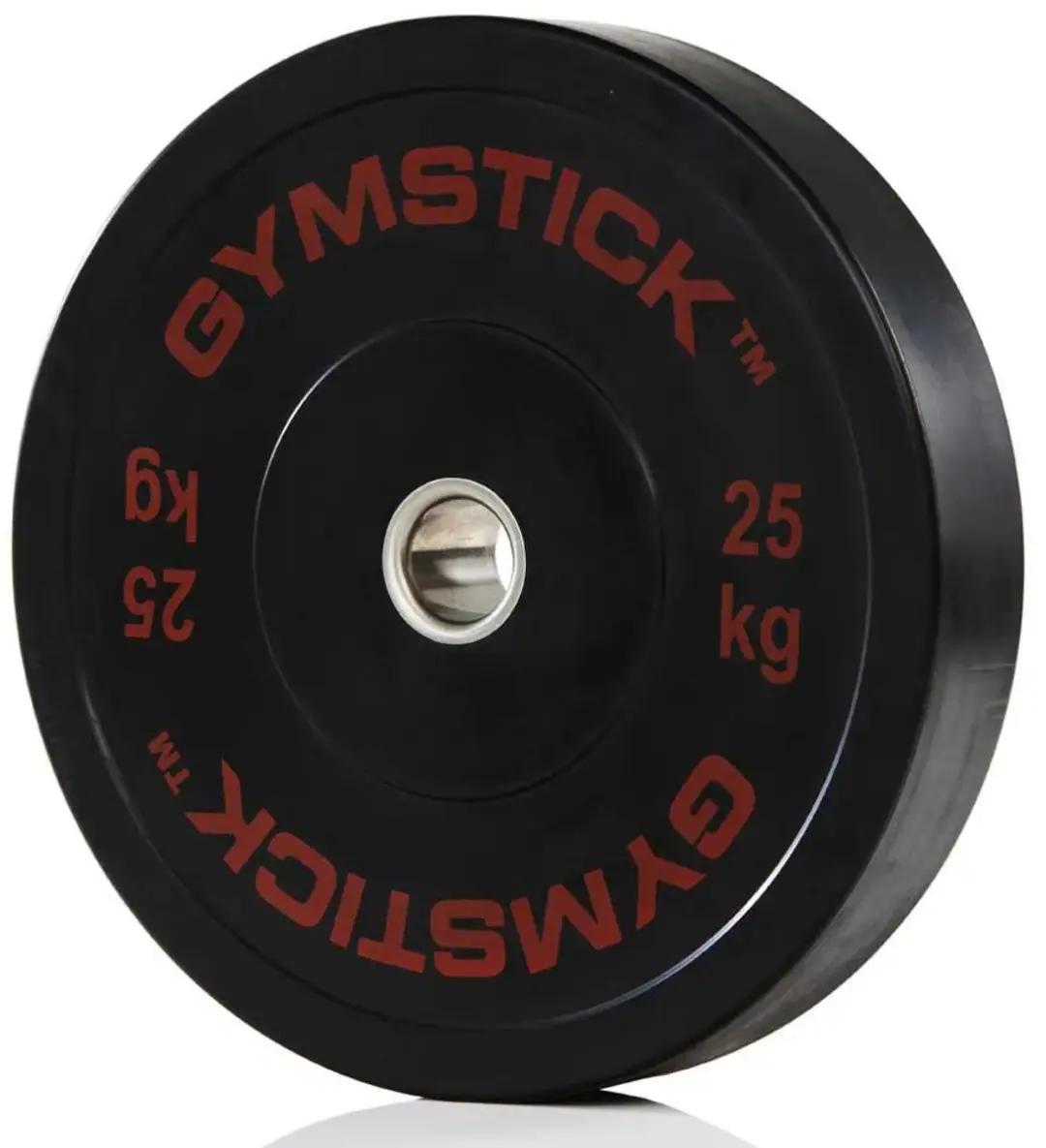 Gymstick 25kg Olympische Bumper Plate - 25 kg - Zwart