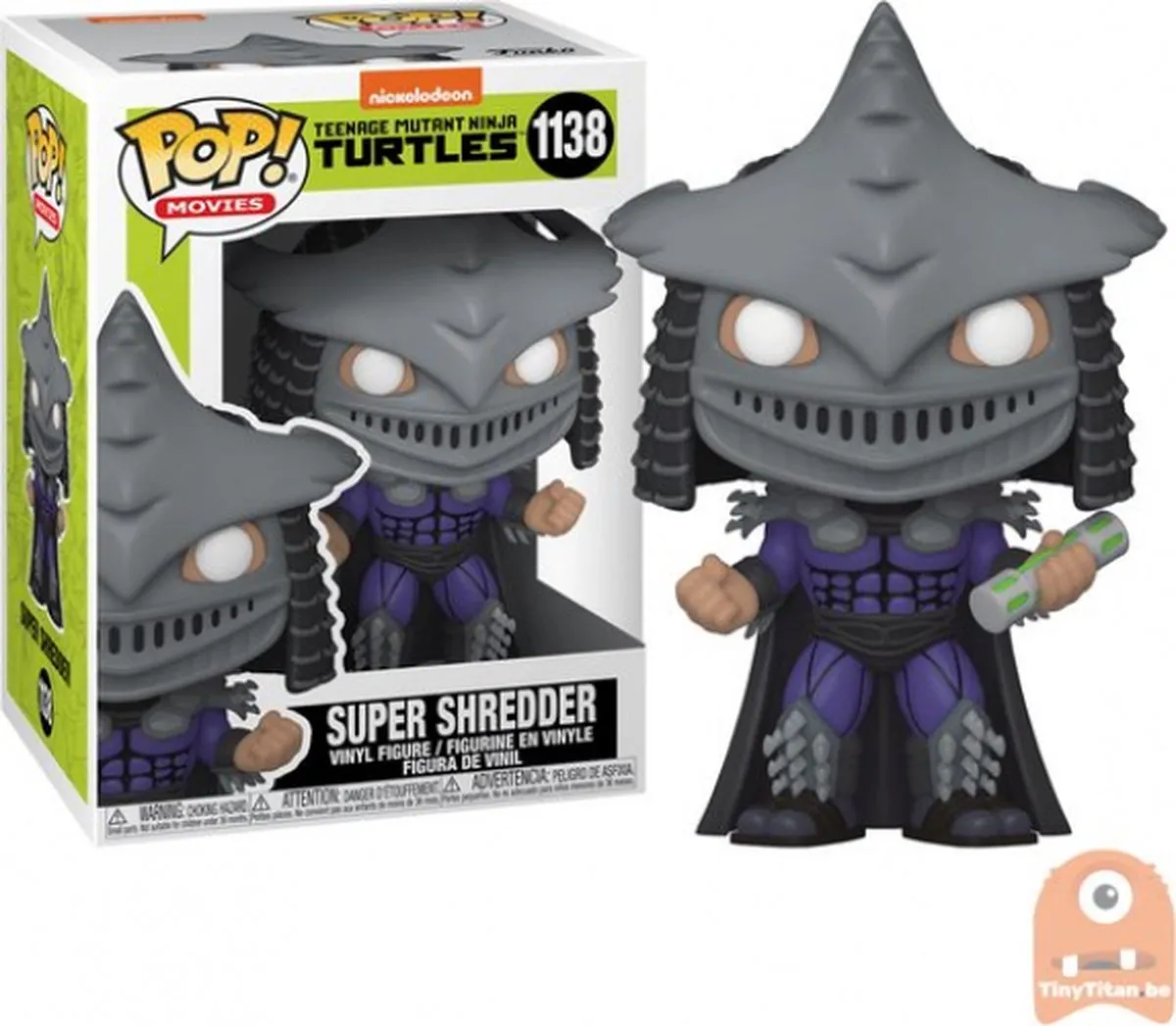 Funko Teenage Mutant Ninja Turtles POP! Movies Super Shredder 56518 - 9cm - afbeelding 6 van 6
