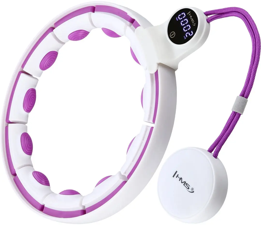 HMS HHM17 Hula Hoop Magnetisch - 134cm - Wit/Violet - afbeelding 6 van 6
