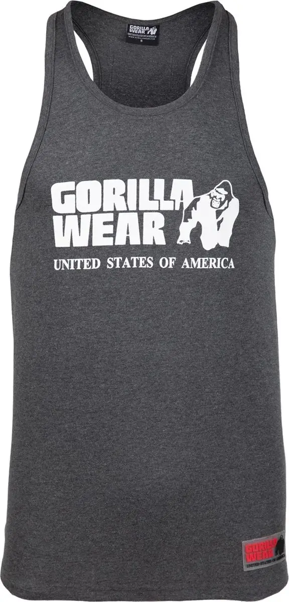 Gorilla Wear Classic Tanktop Donkergrijs M