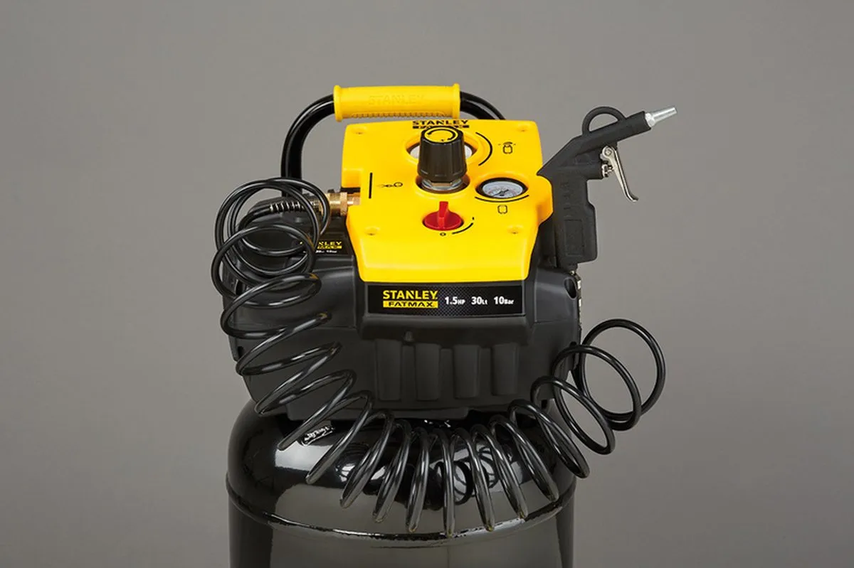 Stanley TAB 200/10/30VW FM Luchtcompressor - 10Bar 30L 180L/min - Zwart