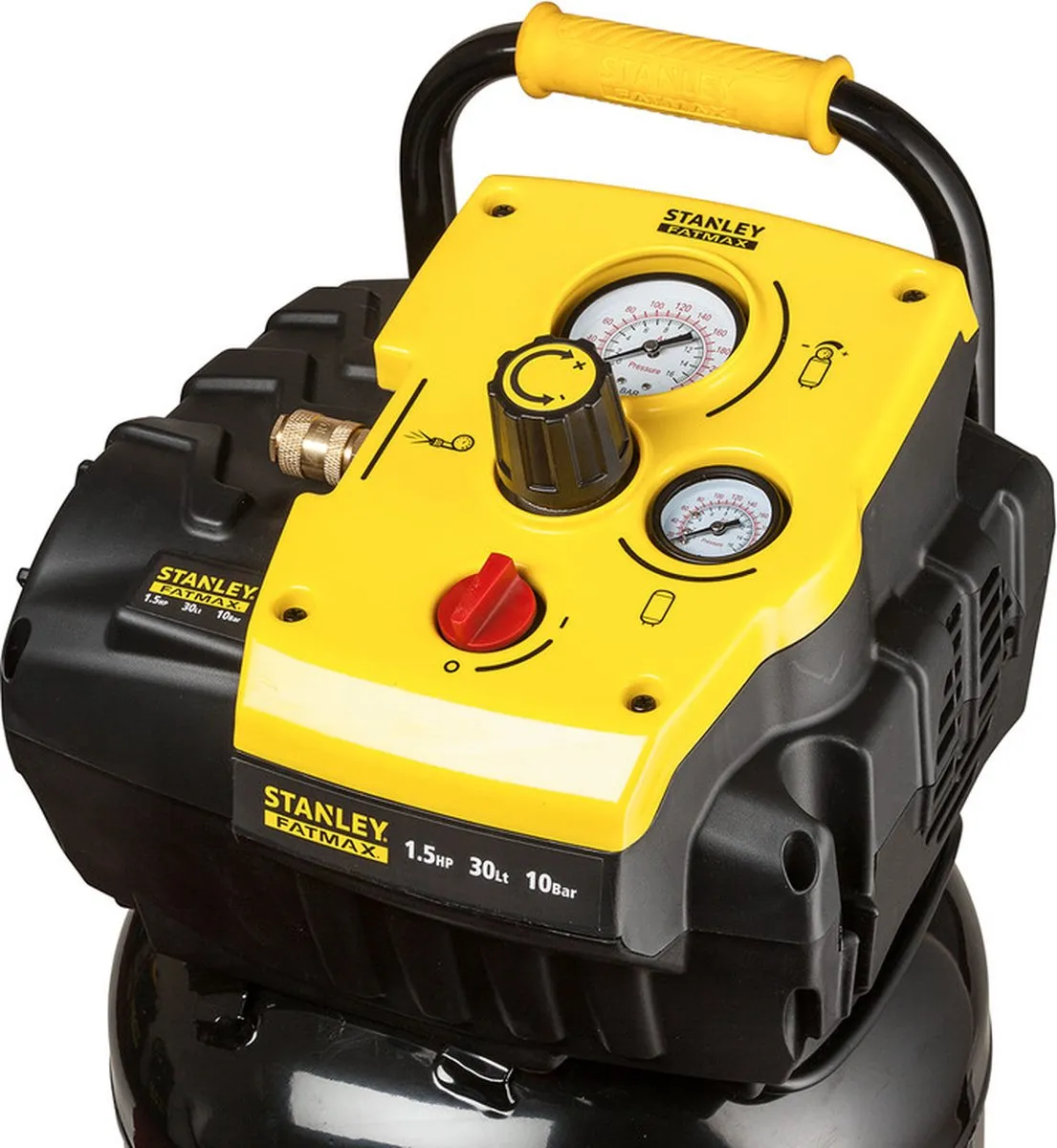 Stanley TAB 200/10/30VW FM Luchtcompressor - 10Bar 30L 180L/min - Zwart