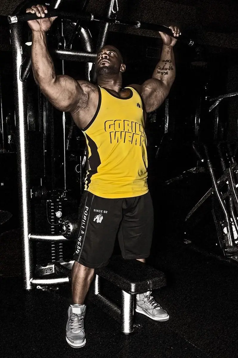Gorilla Wear Functional Mesh Short L/XL - Zwart/Rood