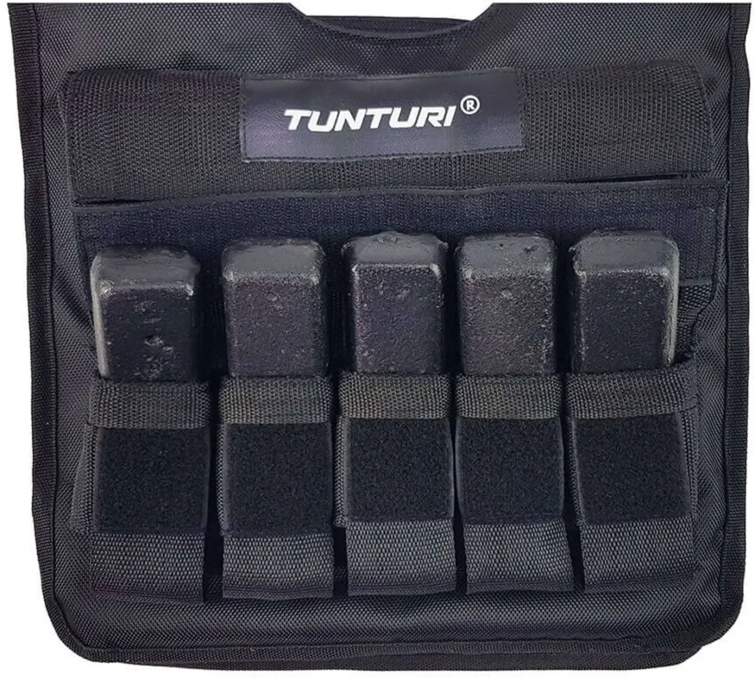 Tunturi Gewichtvest Pro Verstelbaar 20kg - Zwart