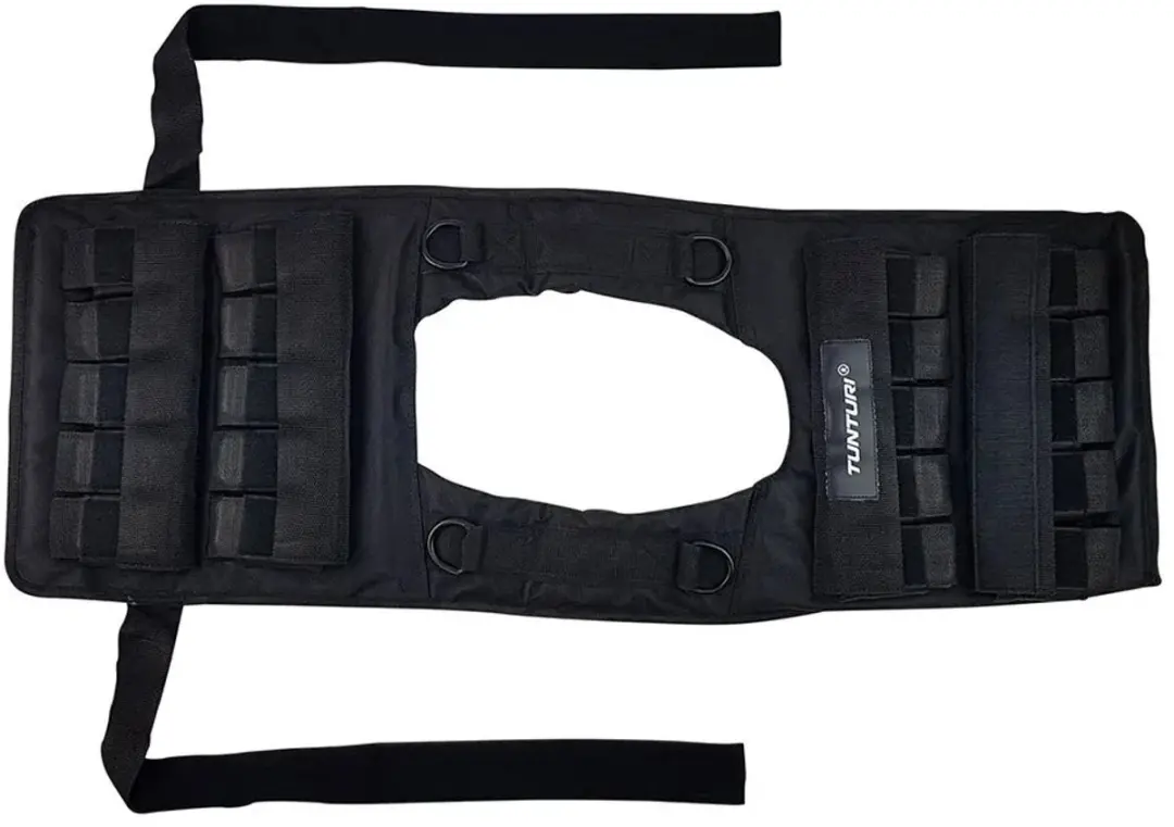 Tunturi Gewichtvest Pro Verstelbaar 20kg - Zwart