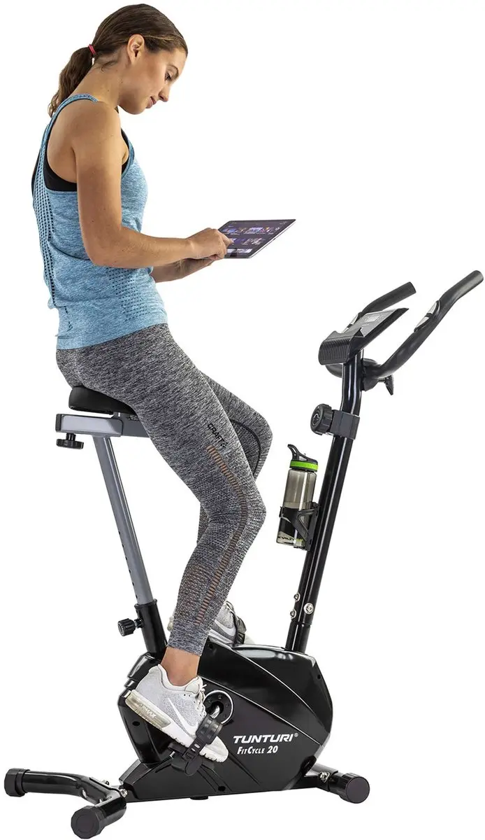 Tunturi FitCycle 20 Hometrainer - 8 Weerstandsniveaus - Zwart/Groen