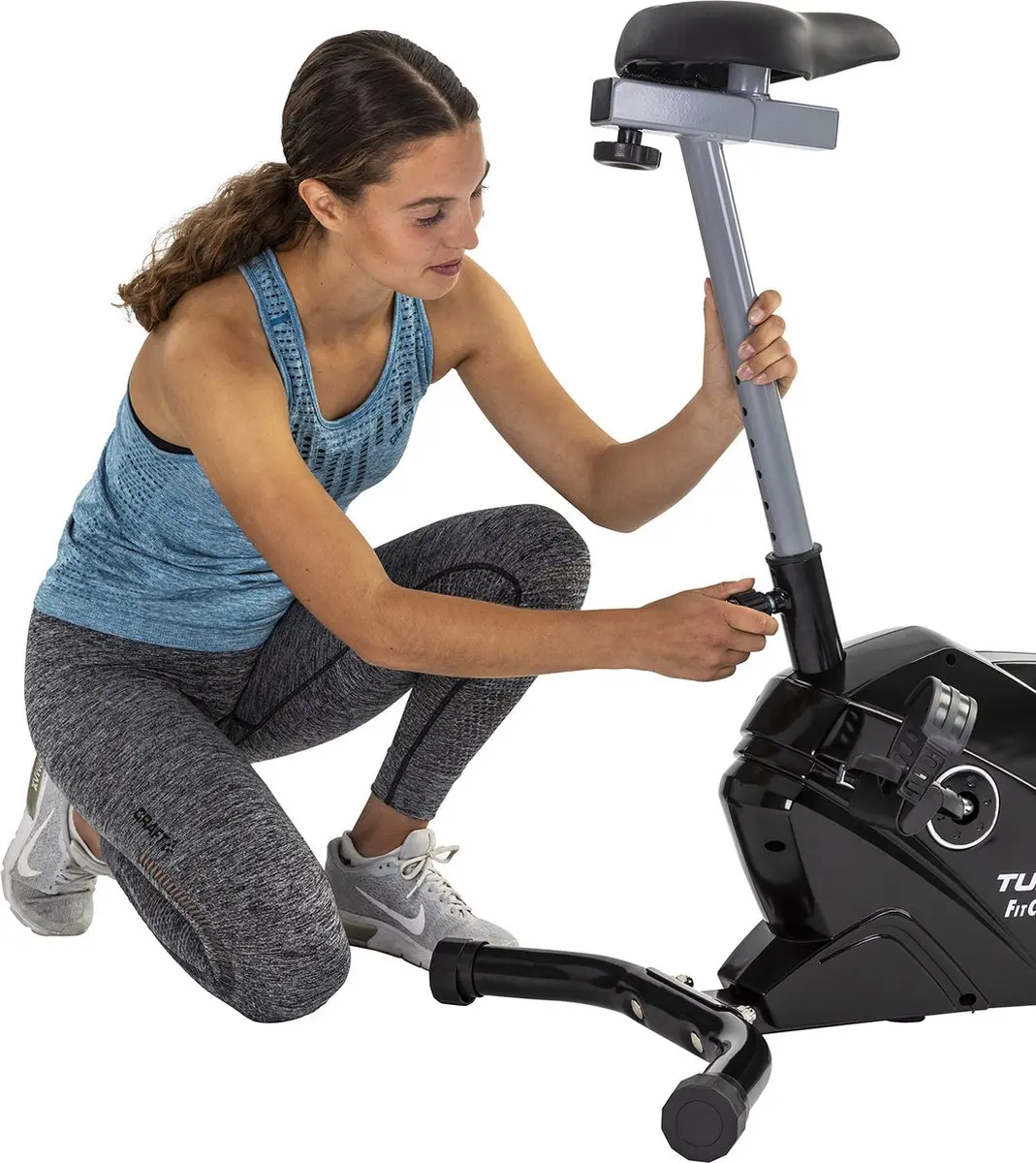 Tunturi FitCycle 20 Hometrainer - 8 Weerstandsniveaus - Zwart/Groen