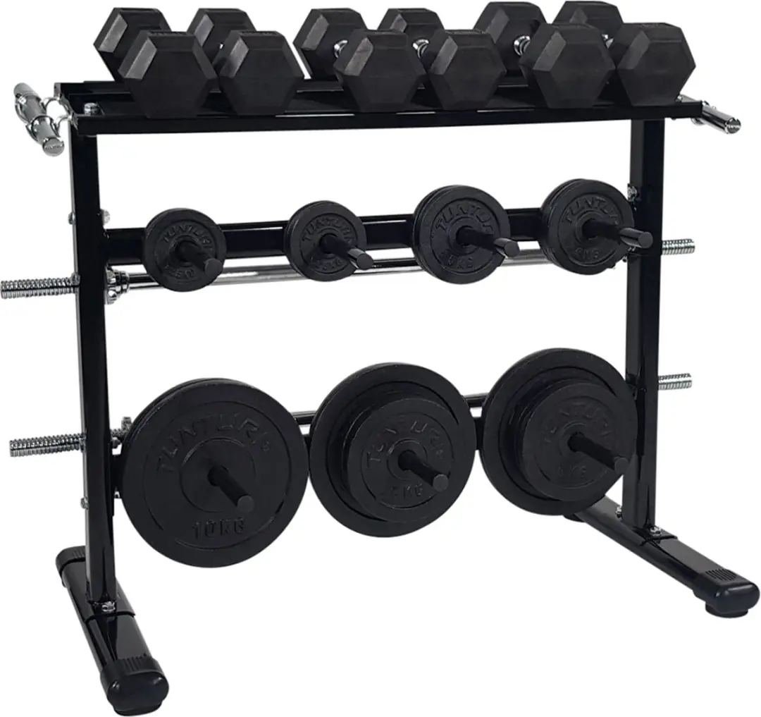 Tunturi Dumbbellrek 30mm - Zwart